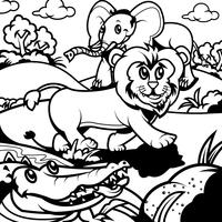 Coloring Book Animals 3