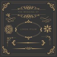 Wedding Elements Collection vector