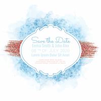 Vector Save the Date Card