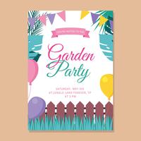 Garden Party Invitation vector