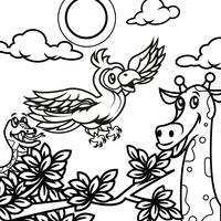 Coloring Book Animals 2 vector