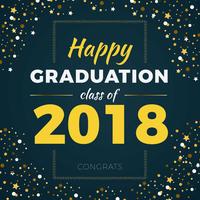 Fancy Class 2018 Fondo para fiesta de graduación vector