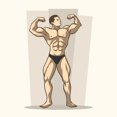 muscle 3d rendering icon illustration 28857252 PNG