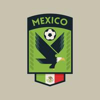 Mexico World Cup Soccer Badge vector