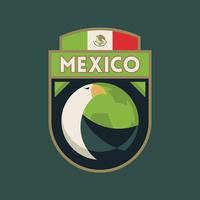 Insignias de fútbol de la Copa Mundial de México vector