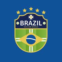 Brazil World Cup Soccer Badges  vector