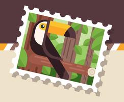 Brasil Postage Stamp Illustration vector