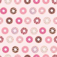 Pinky Donut Pattern vector