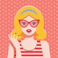 Woman Pop Art Vector