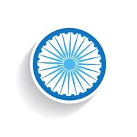 diseño de la bandera india vector