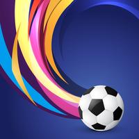 wave style football design vector