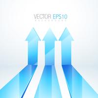 3d arriba flechas ilustraciones vector