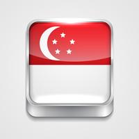 bandera de singapur vector