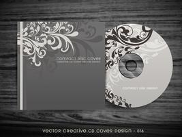 diseño de portada de CD vector
