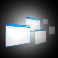 perspective computer windows vector