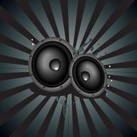 Music speaker background vector