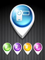 vector camera recorder icon