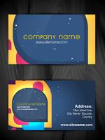 abstract business card template vector