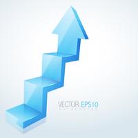 abstract 3d arrow design vector