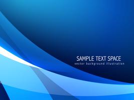 abstract blue wave background vector