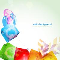 abstract cube shapes design vector