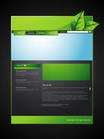 diseño web ecológico vector