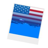 american flag design vector