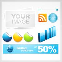 web infographic elements vector