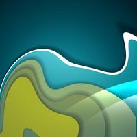 colorful wave background vector