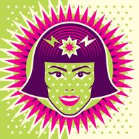 Woman pop art vector