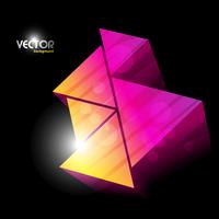 diseño de triángulos de colores vector