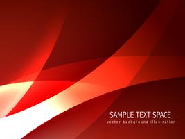 abstract red wave background vector