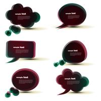 abstract speech bubble vector