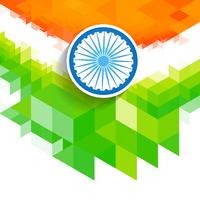 creative wave indian flag vector