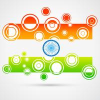 bandera india creativa vector