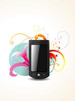 abstract phone vector