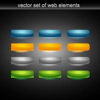 vector web button set of tweleve