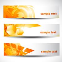 abstract header set vector