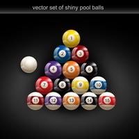 glossy pool ball vector