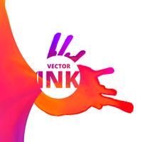 vector flow of ink background design