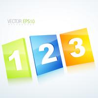 abstract 3d mirror background vector