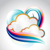 Abstract Cloud vector