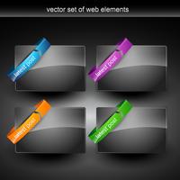 web elements vector