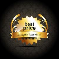 vector best price label