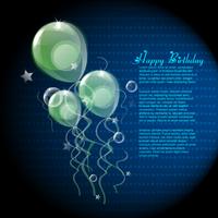 beautiful vector balloons design background 