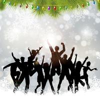 Christmas party background vector