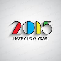 Happy New Year typography background  vector