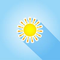 Sun background vector