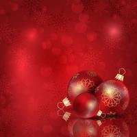 Christmas bauble background vector