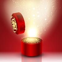 Exploding gift box vector